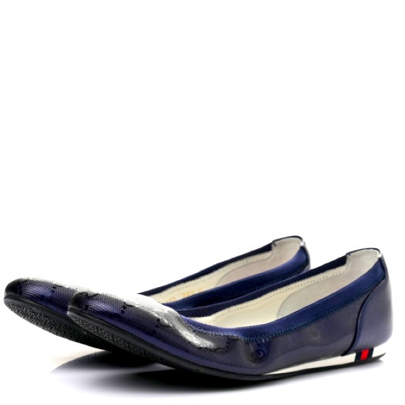 Like New Gucci Imprime Monogram Ballerina Flats